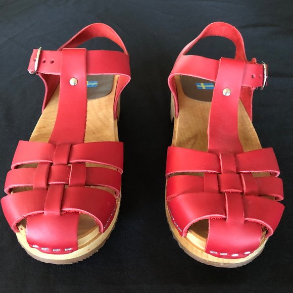 NWOT MIA Emily Clog Sandal red Sz 40 - Picture 5 of 14